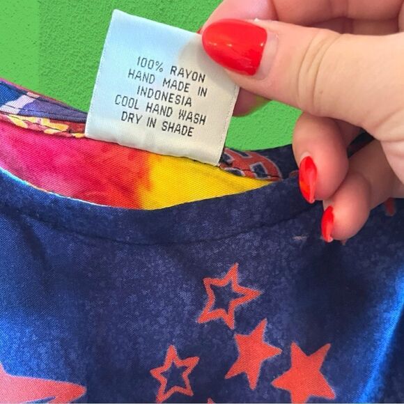 Vintage patchwork bright colourful micro mini dress - Picture 9 of 12